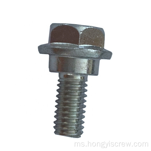 Hex Head Flange Washer Bolt Zink bersalut